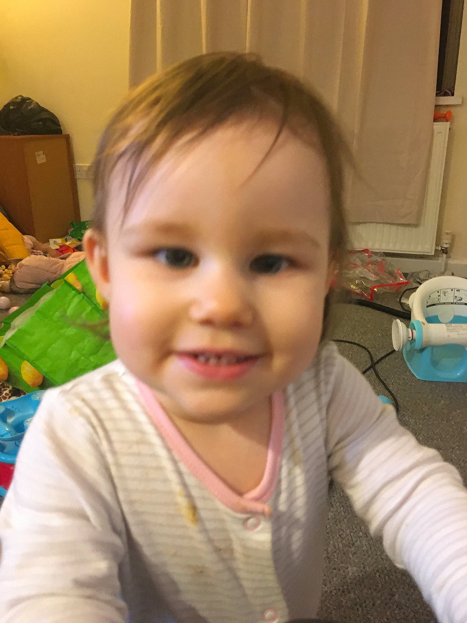 Georgie joined the competition — help win amazing prizes! baby, cheek, child, chin, ear, eye, eyebrow, face, forehead, head, iris, joy, lip, nose, person, skin, smile, toddler
