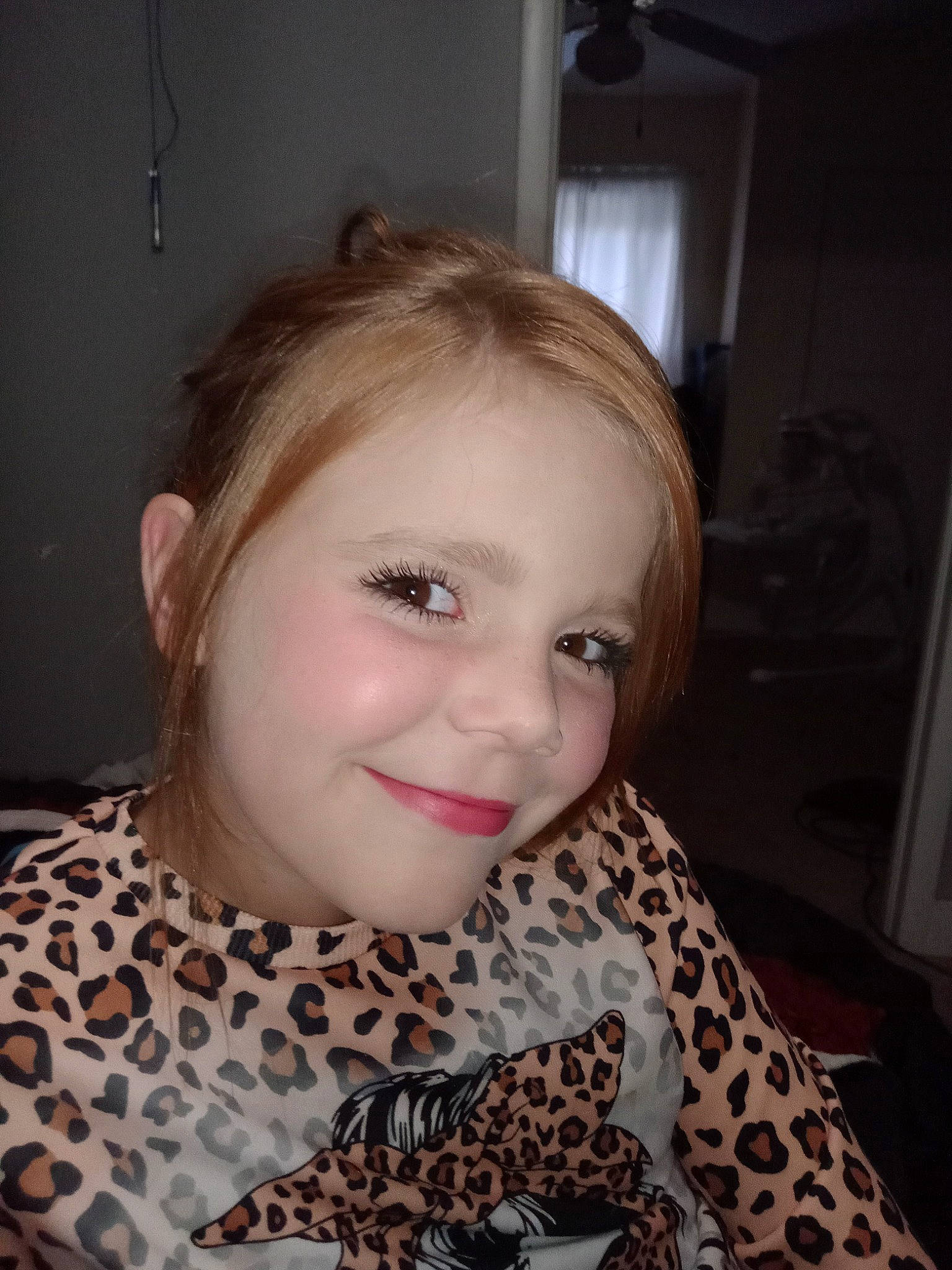 Khloe is registered to the contest to win money with this photo: beauty, cheek, comfort, eyebrow, eyelash, face, flooring, fur, head, jaw, joy, lip, mammal, neck, nose, pattern, person, shawl, skin, smile