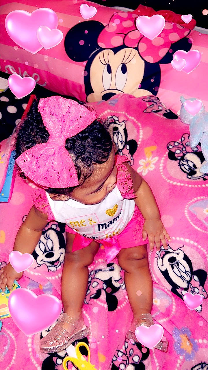 Ava joined the competition — help win amazing prizes! child, design, event, font, fun, happy, human_leg, magenta, nail, pattern, peach, person, petal, pink, red, shorts, sweetness, teddy_bear, textile, thigh