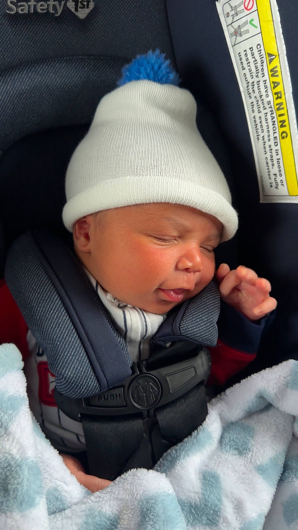 Roman joined the competition — help win amazing prizes! baby, baby_carriage, baby_in_car_seat, baby_products, baby_sleeping, baby_toddler_clothing, beanie, cap, car_seat, cheek, child, comfort, facial_expression, headgear, headwear, human, knit_cap, person, product, skin
