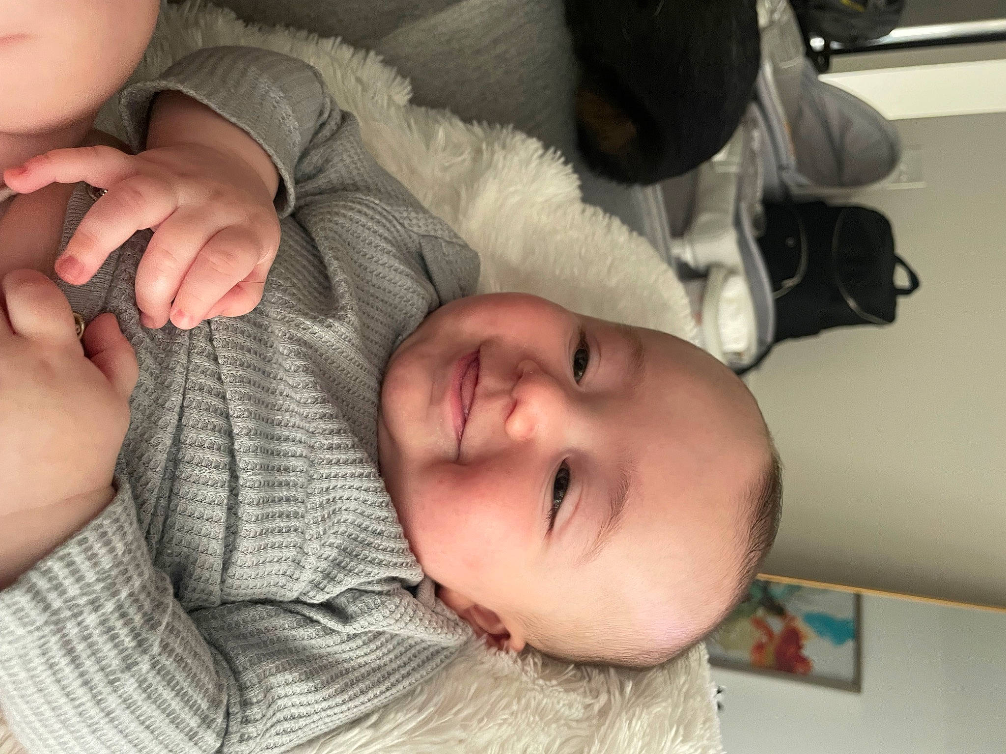 Atlas joined the competition — help win amazing prizes! baby, baby_toddler_clothing, cheek, child, comfort, ear, eyelash, finger, fun, gesture, happy, iris, mouth, nose, person, skin, smile, thumb, toddler, tree