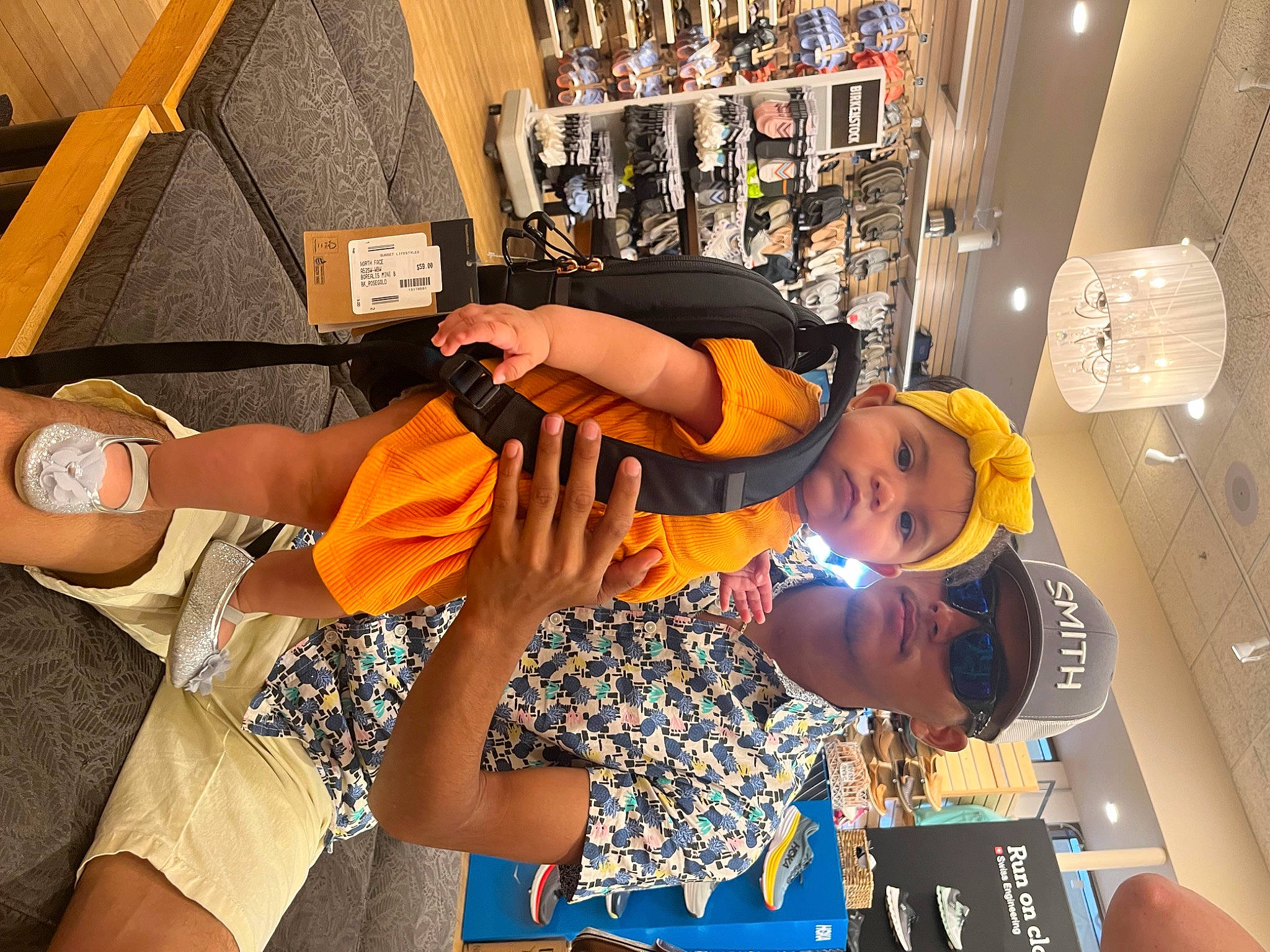 Juliette joined the competition — help win amazing prizes! arm, customer, engineering, event, eyewear, fun, gesture, hat, headwear, human_leg, leisure, nail, orange, person, room, shorts, t_shirt, thigh, wrist