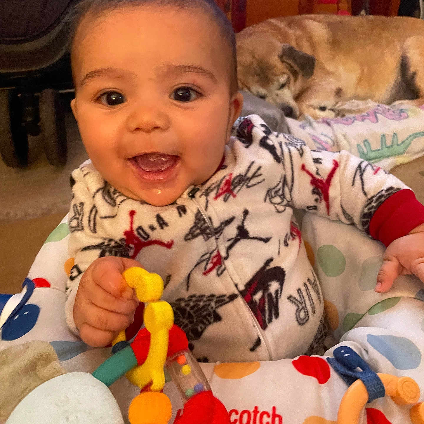 Kameron is registered to the contest to win money with this photo: animal, baby, bed, blanket, bodypart, cat, couch, cushion, face, finger, furniture, hand, happy, head, person, pet, photography, portrait, smile, toy