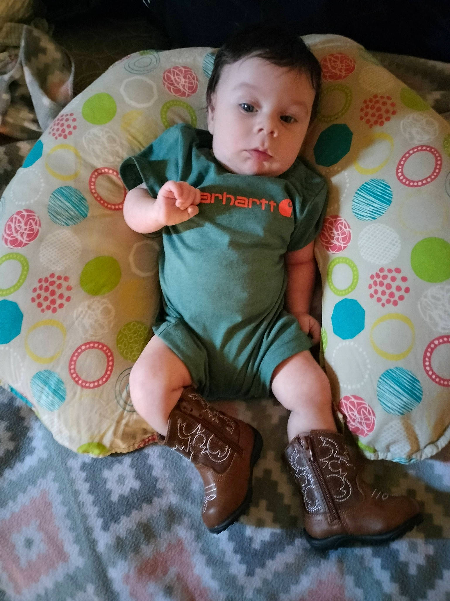 Dallas joined the competition — help win amazing prizes! baby, baby_toddler_clothing, comfort, finger, foot, head, human_leg, knee, lap, leg, linens, pattern, person, pink, shorts, sleeve, sock, t_shirt, textile, thigh