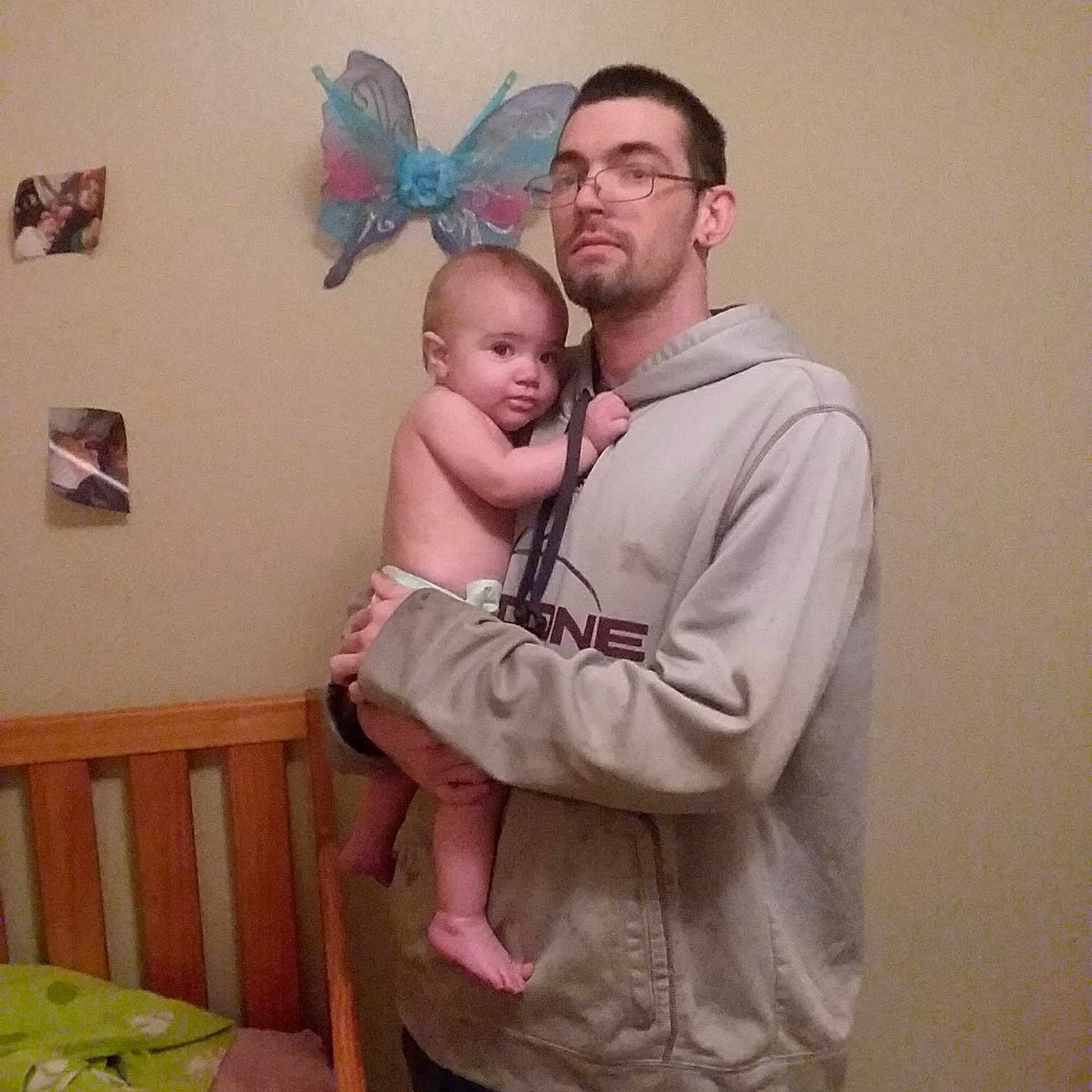 Kailee joined the competition — help win amazing prizes! arm, child, ear, father, fun, organ, person, product, shoulder, skin, smile, standing, toddler