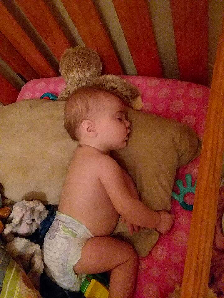 Kailee joined the competition — help win amazing prizes! bedtime, cheek, child, finger, girl, hand, infant, iris, mouth, nap, person, product, skin, sleep, toddler