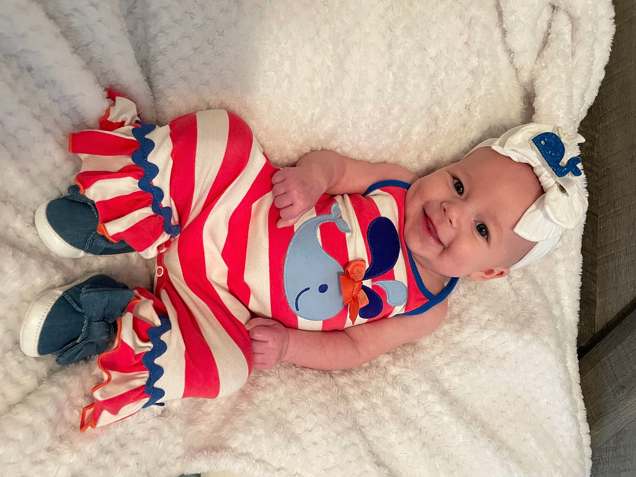 Kenleigh joined the competition — help win amazing prizes! baby, baby_products, baby_sleeping, baby_toddler_clothing, carmine, child, comfort, costume_hat, facial_expression, happy, hat, headgear, headwear, joy, linens, pattern, person, room, sleeve, smile