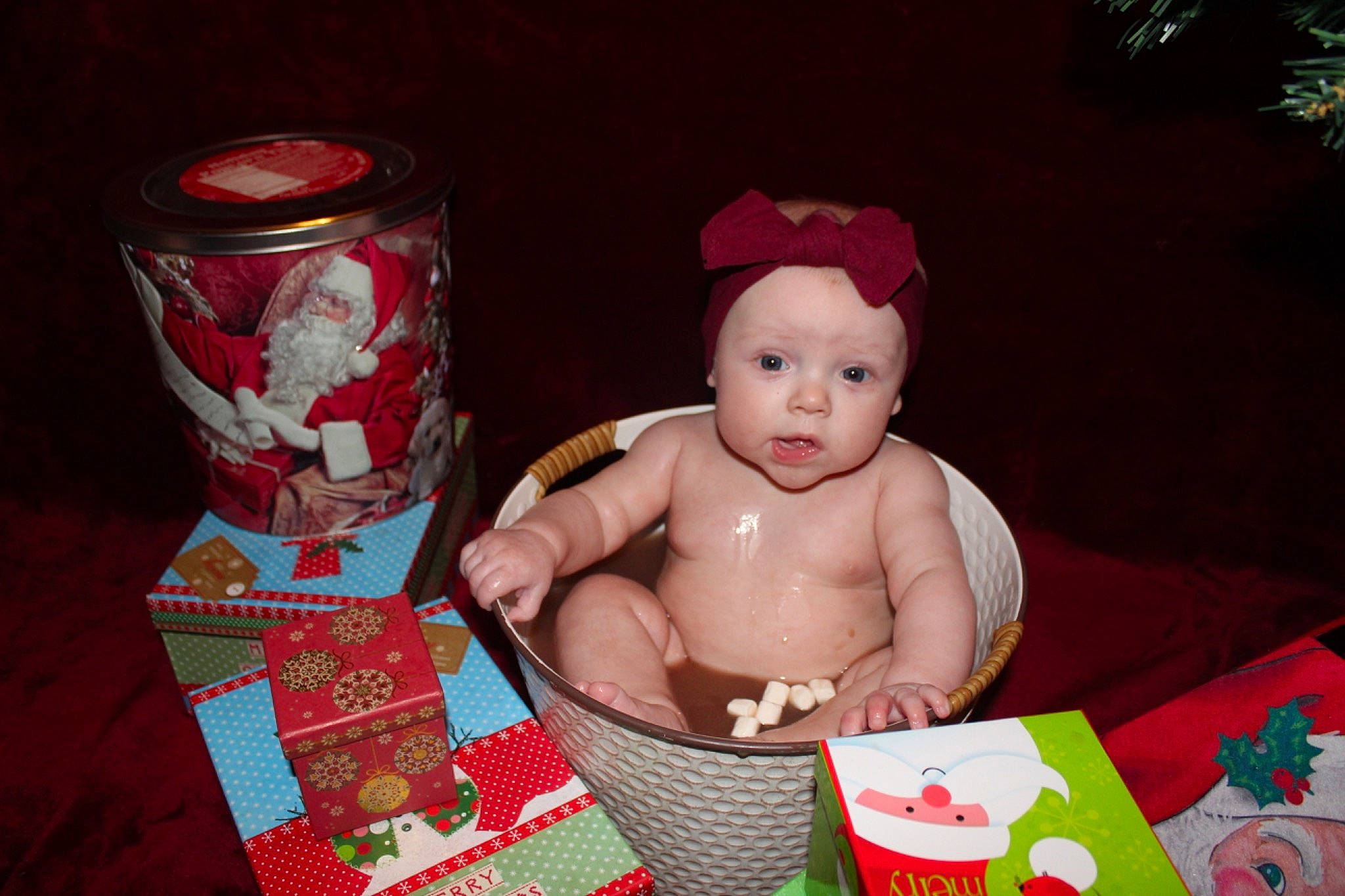 Lenna is registered to the contest to win money with this photo: aluminum_can, baby, baby_products, baby_toddler_clothing, beverage_can, carmine, cheek, child, costume_hat, cylinder, drinkware, event, happy, headwear, holiday, person, product, red, smile, tin