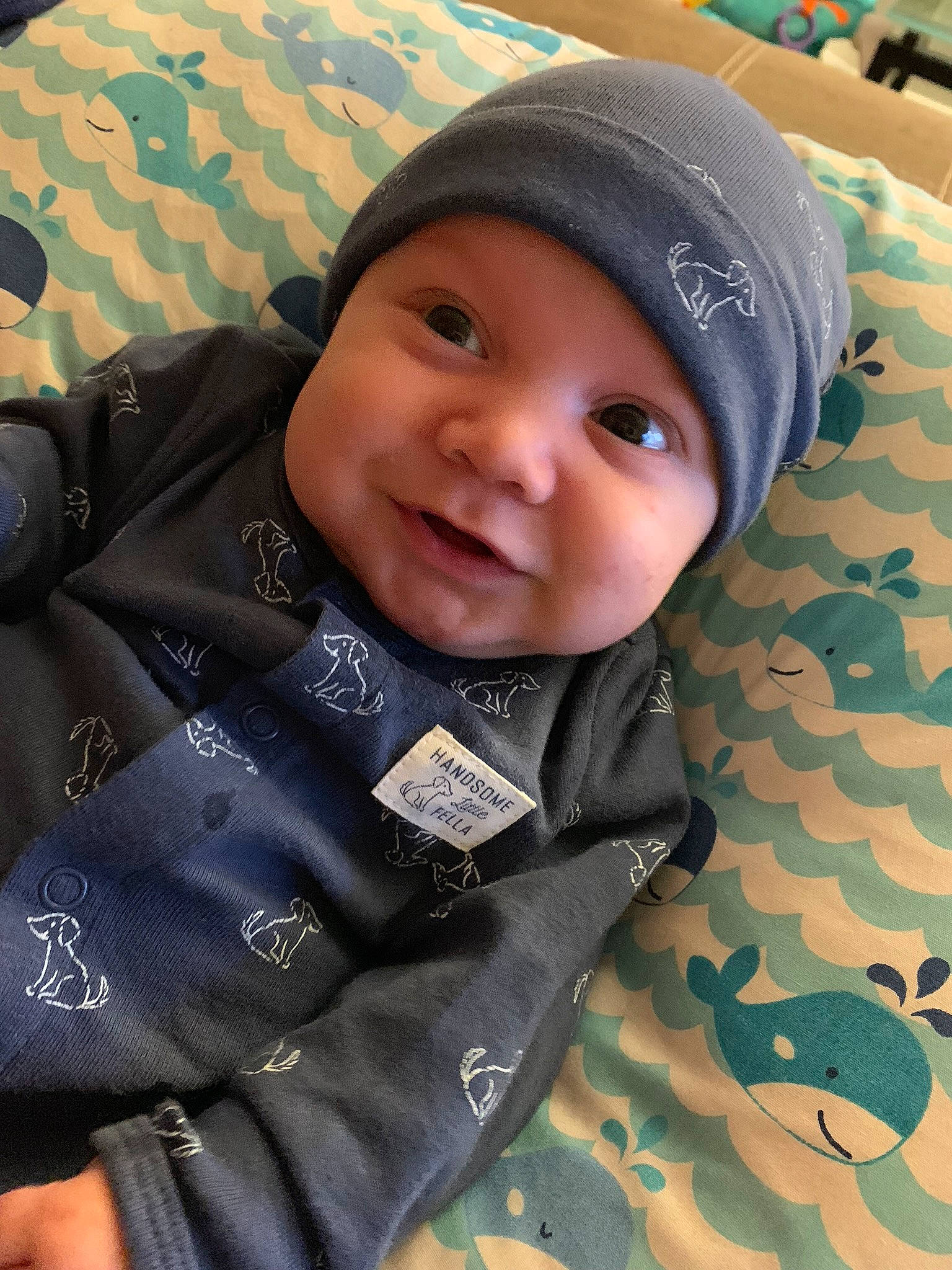 Cohen joined the competition — help win amazing prizes! baby, cap, cheek, child, cool, eye, face, facial_expression, happy, hat, head, headgear, headwear, outerwear, person, photography, selfie, skin, smile, toddler