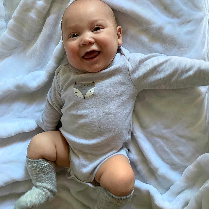 Cohen joined the competition — help win amazing prizes! baby, baby_toddler_clothing, cheek, child, person, sitting, skin, smile, toddler