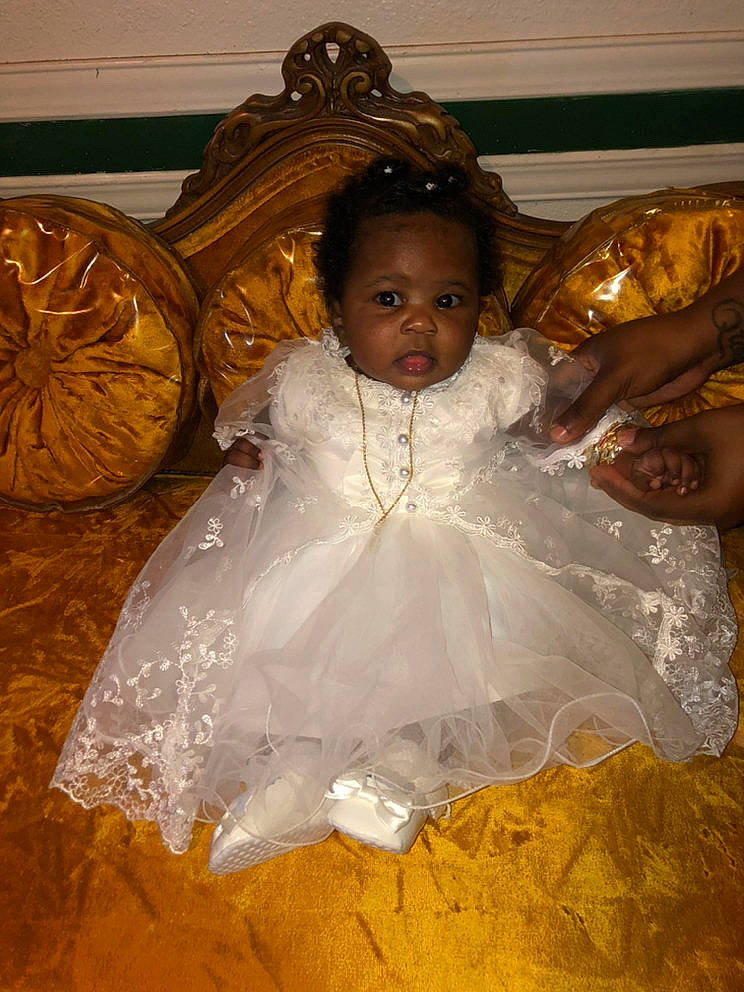 Zi'Yona joined the competition — help win amazing prizes! angel, baby, baby_toddler_clothing, bridal_accessory, bridal_clothing, bridal_party_dress, child, dress, embellishment, event, eye, flash_photography, formal_wear, fun, hairstyle, happy, headpiece, iris, person, toddler