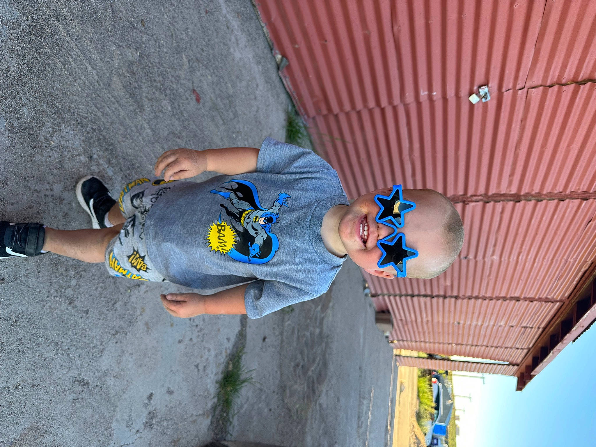 Lucas joined the competition — help win amazing prizes! ceiling, child, concrete, electric_blue, fun, hat, human_leg, joy, leisure, outdoor_shoe, person, recreation, sky, t_shirt, thigh, toddler, vacation, walking_shoe, wall, world