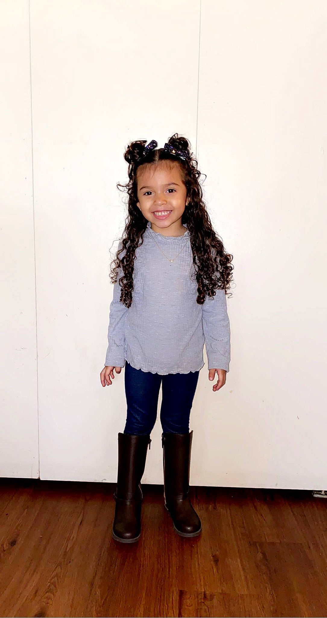 Amariah joined the competition — help win amazing prizes! clothing, denim, fashion_design, flash_photography, flooring, footwear, gesture, happy, joy, knee, laminate_flooring, leg, outerwear, person, shoe, sleeve, smile, street_fashion, textile, thigh