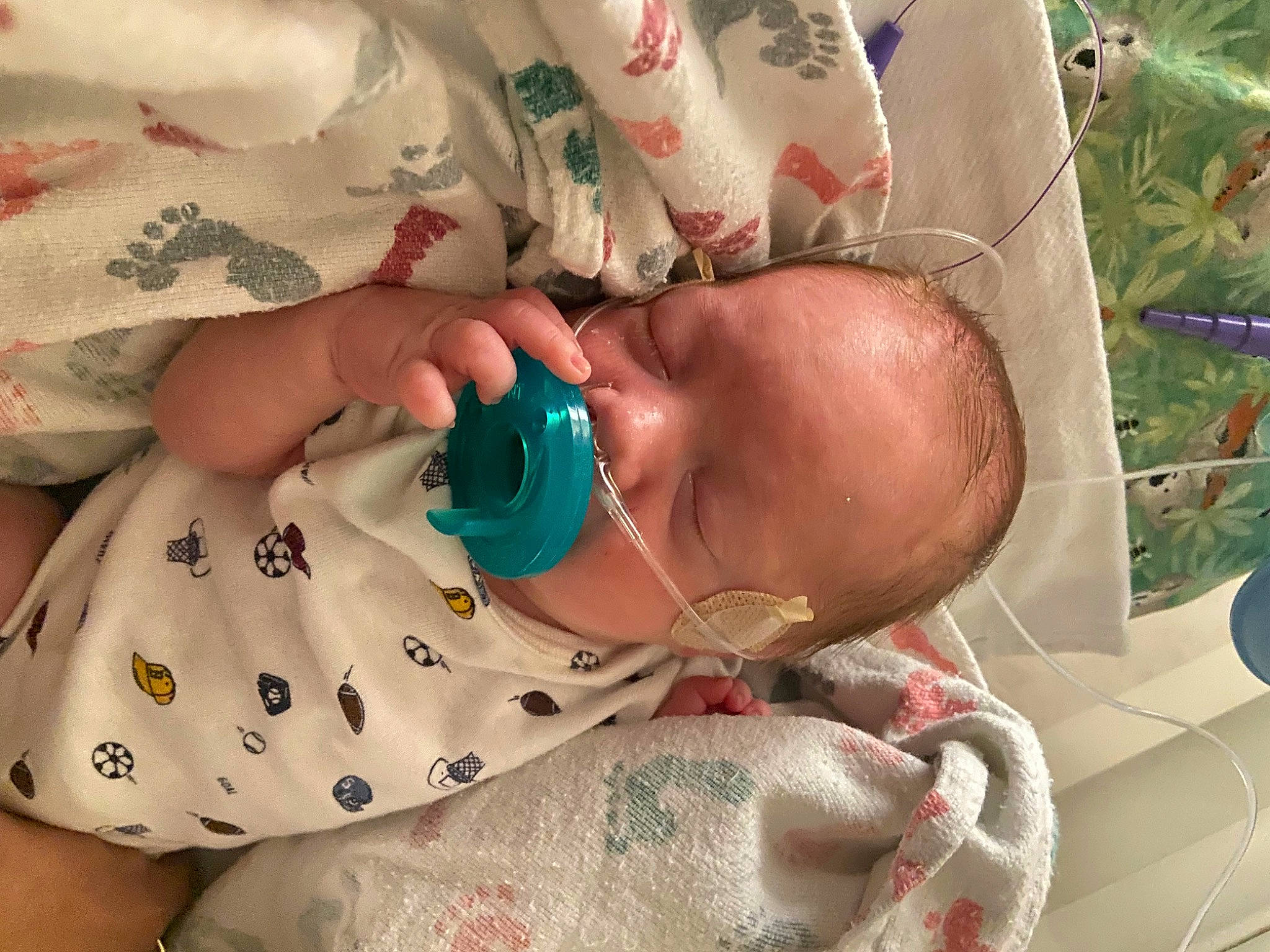 Brayson joined the competition — help win amazing prizes! baby, baby_products, baby_toddler_clothing, cheek, chest, child, comfort, dress, event, finger, hand, health_care, linens, medical_procedure, nail, pattern, person, room, service, skin