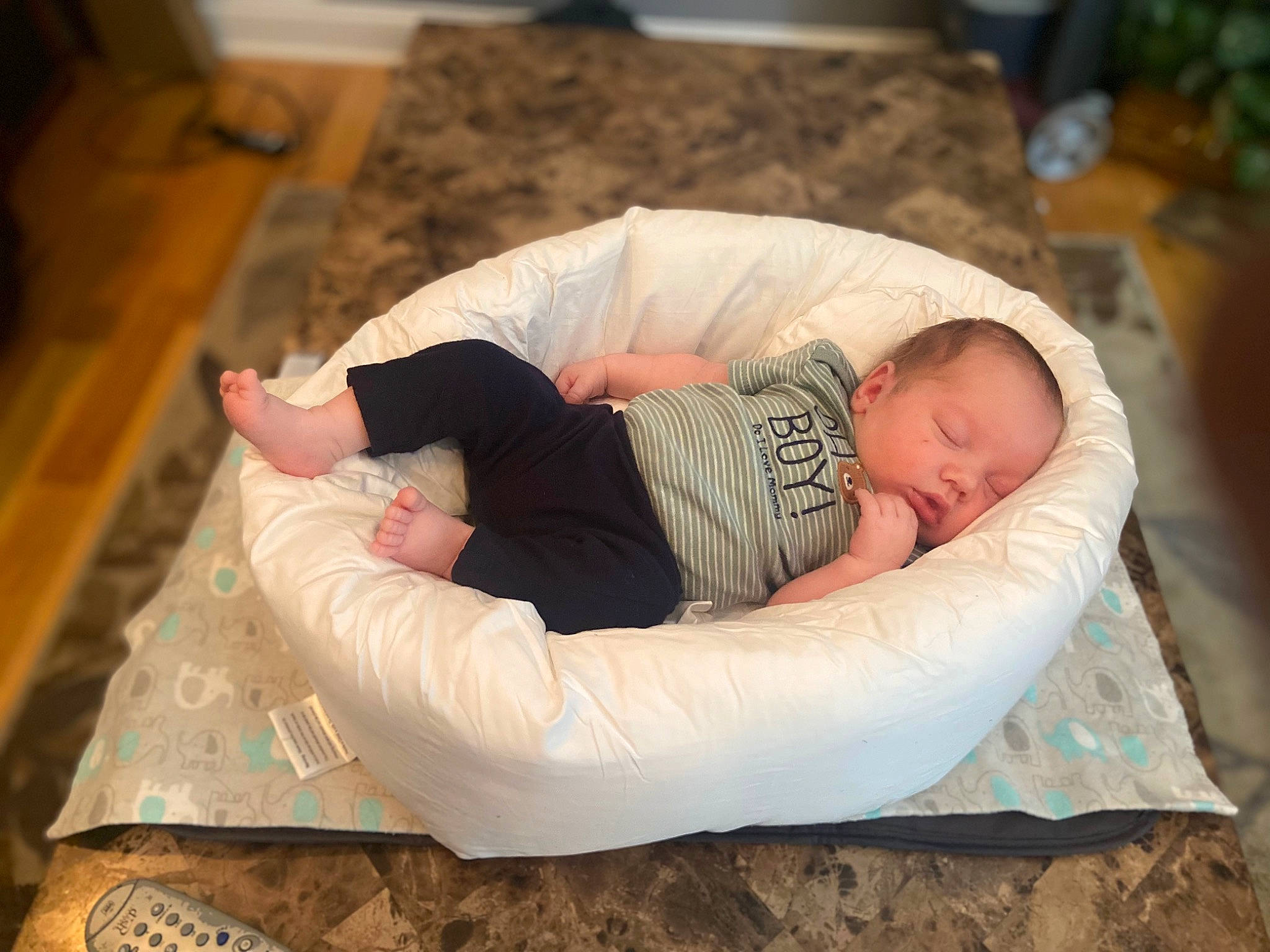 Brayson joined the competition — help win amazing prizes! baby, baby_products, baby_sleeping, baby_toddler_clothing, bedding, bedtime, child, comfort, flooring, fun, hardwood, head, human_body, leisure, linens, nap, person, sitting, sleep, toddler