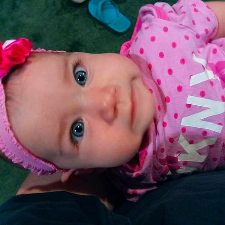 Maleigha joined the competition — help win amazing prizes! beauty, cheek, child, ear, eye, face, girl, hair_accessory, head, infant, iris, lip, mouth, nose, pink, product, skin, smile, toddler