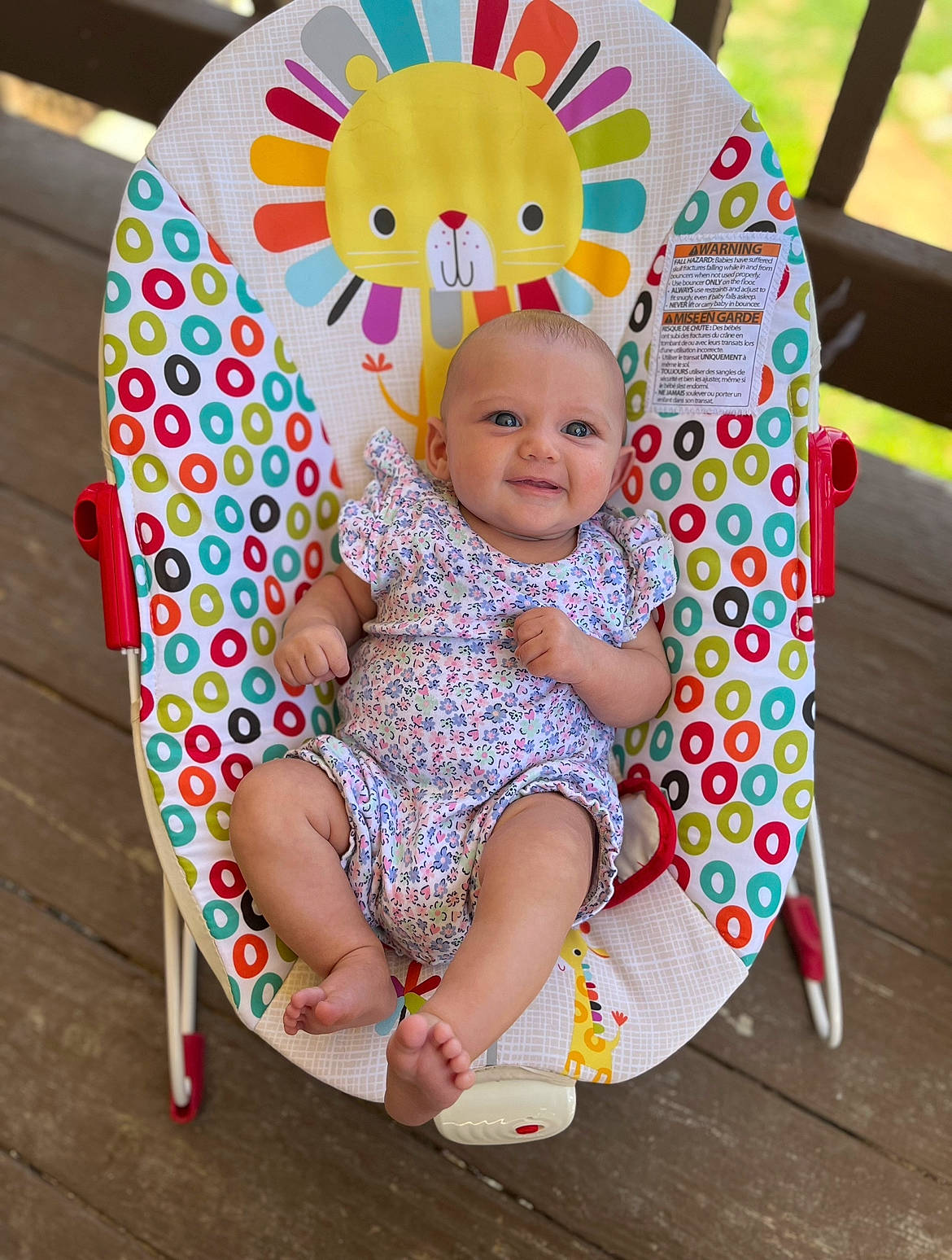 Ember joined the competition — help win amazing prizes! baby, baby_products, baby_toddler_clothing, chair, child, circle, face, fashion_accessory, fun, happy, head, joy, leisure, magenta, pattern, person, pink, product, sitting, sleeve