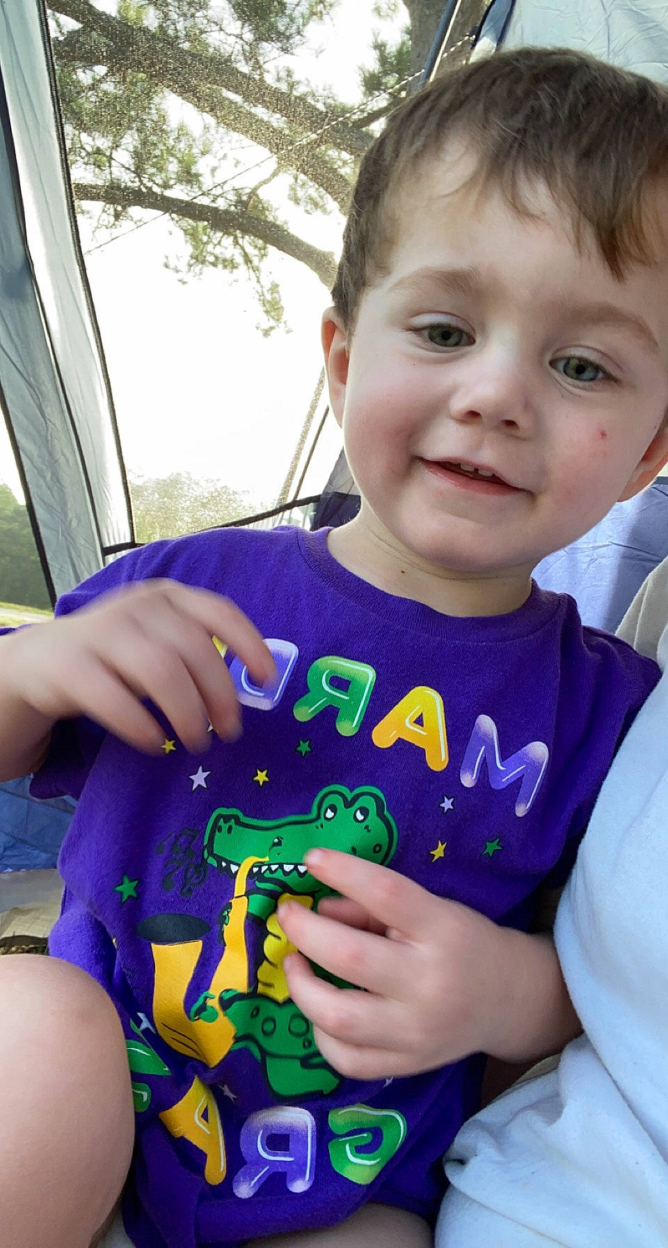 Caiden joined the competition — help win amazing prizes! child, cool, eye, facial_expression, finger, fun, grass, hand, happy, iris, joy, leisure, mouth, neck, person, skin, sleeve, smile, summer, thumb