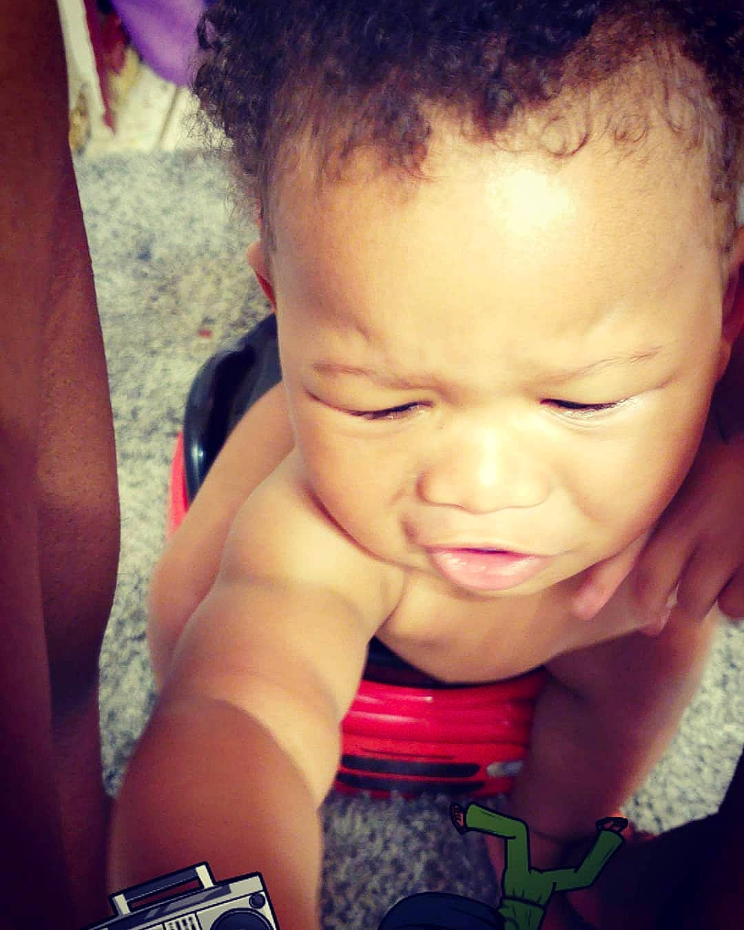 Jahi joined the competition — help win amazing prizes! baby, beauty, cheek, child, chin, cool, eye, eyebrow, face, facial_expression, forehead, hair, hairstyle, head, lip, nose, person, pink, skin, smile