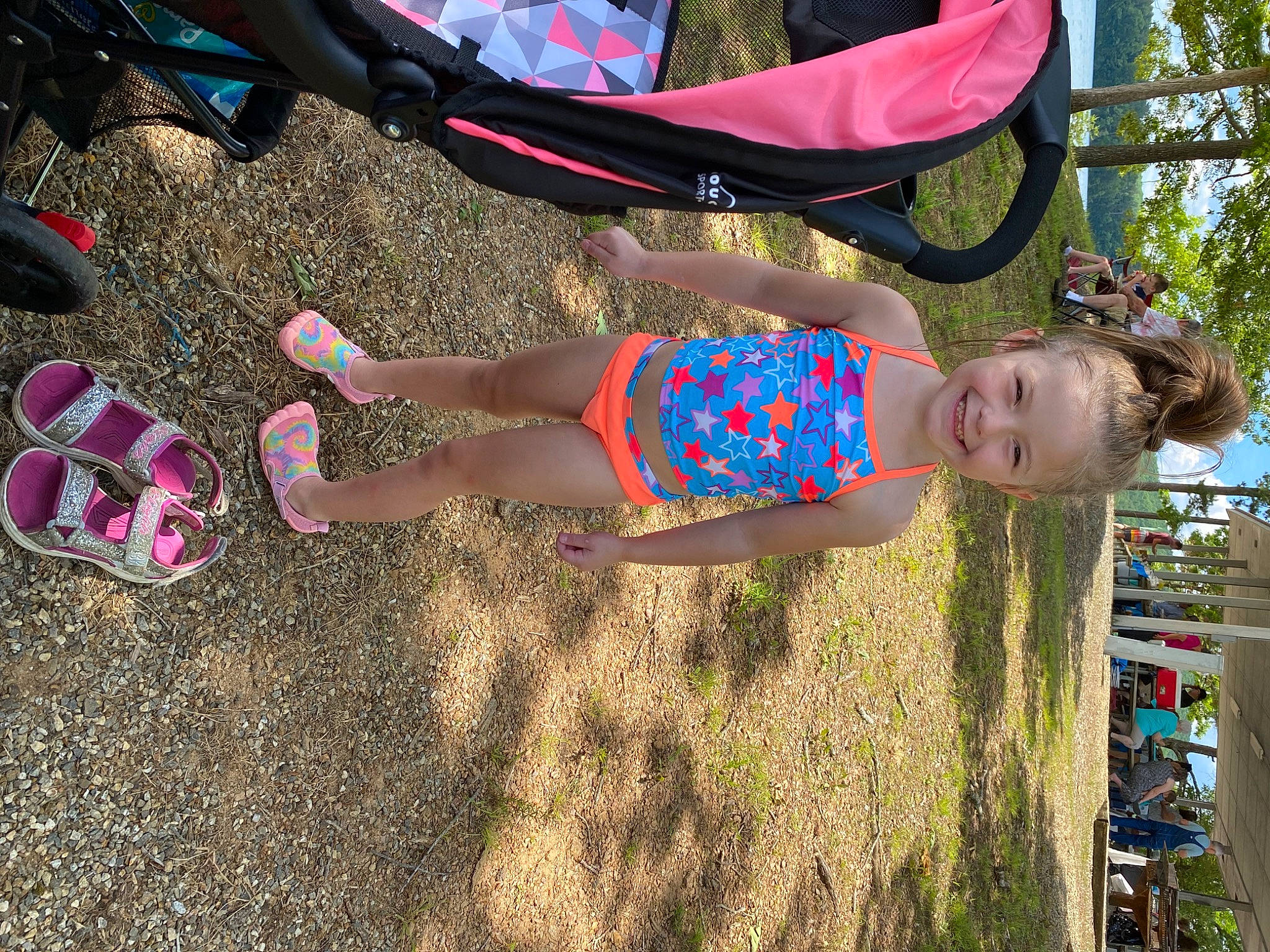 Aubrey joined the competition — help win amazing prizes! calf, carmine, electric_blue, foot, fun, grass, human_leg, joy, knee, leisure, magenta, people_in_nature, person, pink, recreation, shorts, soil, summer, thigh, tree