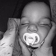 Elijahh joined the competition — help win amazing prizes! baby, pacifier, sleeping, face, hands, blanket, monochrome, closeup, infant, child, cozy, peaceful, portrait, resting, cute, indoors, soft, calm, young, person