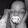 Elijahh joined the competition — help win amazing prizes! baby, blanket, calm, child, closeup, cozy, cute, face, hands, indoors, infant, monochrome, pacifier, peaceful, person, portrait, resting, sleeping, soft, young