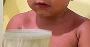 Elijahh joined the competition — help win amazing prizes! bathtub, child, cup, curious, expression, eyes, face, focus, hair, hand, holding, indoors, naked_torso, person, portrait, sitting, skin, toddler, water, young