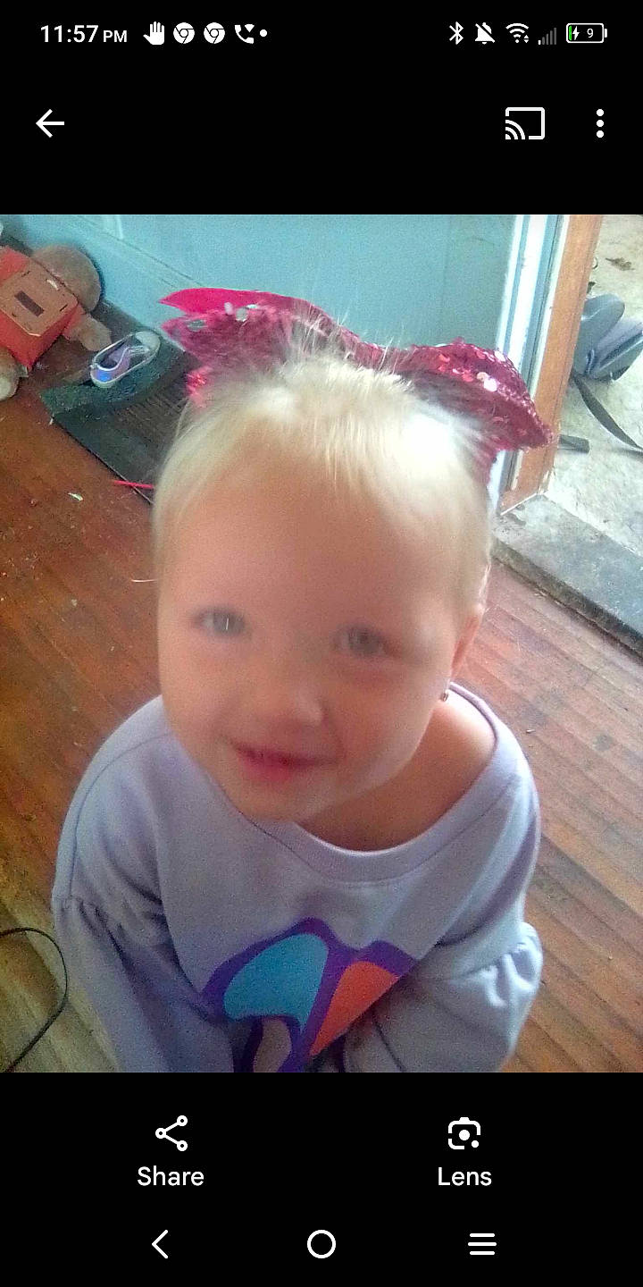 Angelina is registered to the contest to win money with this photo: baby, baby_toddler_clothing, cheek, child, cool, ear, electric_blue, eyebrow, eyelash, flooring, fun, happy, joy, magenta, nose, person, photo_caption, photograph, pink, smile