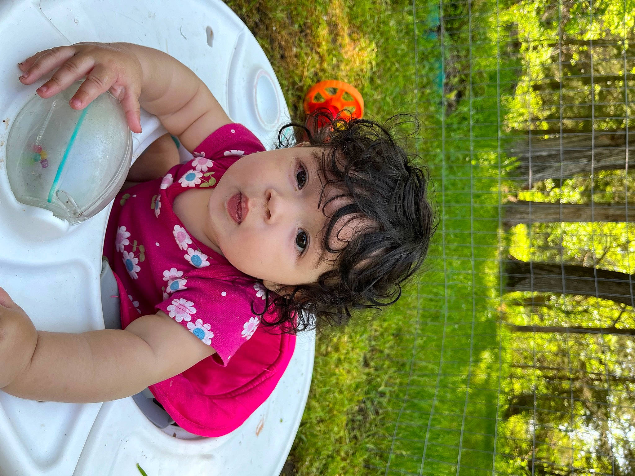 Elizabeth joined the competition — help win amazing prizes! baby, baby_toddler_clothing, beauty, child, fashion_accessory, fun, grass, happy, hat, leaf, leisure, people_in_nature, person, plant, play, recreation, summer, sun_hat, toddler, tree