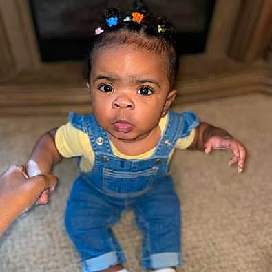 Ekiylah is registered to the contest to win money with this photo: baby, baby_toddler_clothing, cheek, child, electric_blue, finger, flooring, foot, fun, happy, head, iris, nose, person, sitting, skin, sleeve, t_shirt, thumb, toddler