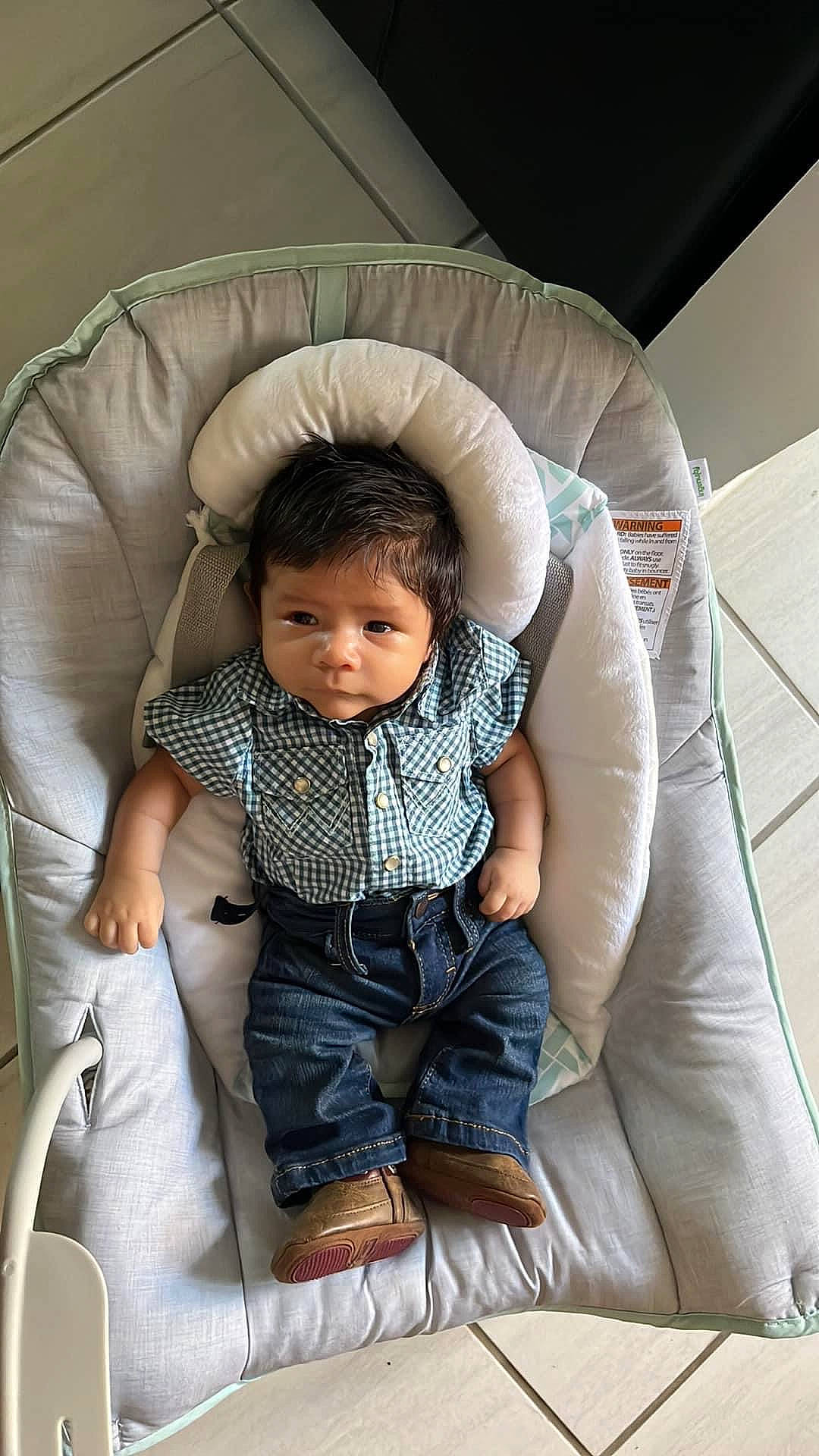 Ignacio joined the competition — help win amazing prizes! baby, baby_products, baby_toddler_clothing, car_seat, chair, child, circle, comfort, fun, furniture, grass, lap, leisure, pattern, person, product, recliner, recreation, room, sitting