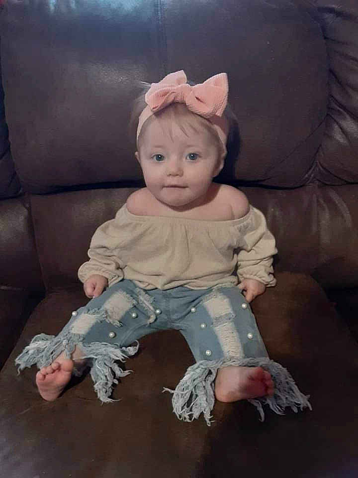 Haisley joined the competition — help win amazing prizes! baby, baby_toddler_clothing, cheek, comfort, costume, doll, dress, eye, foot, happy, human_body, human_leg, iris, lip, neck, person, sitting, sleeve, smile, toddler