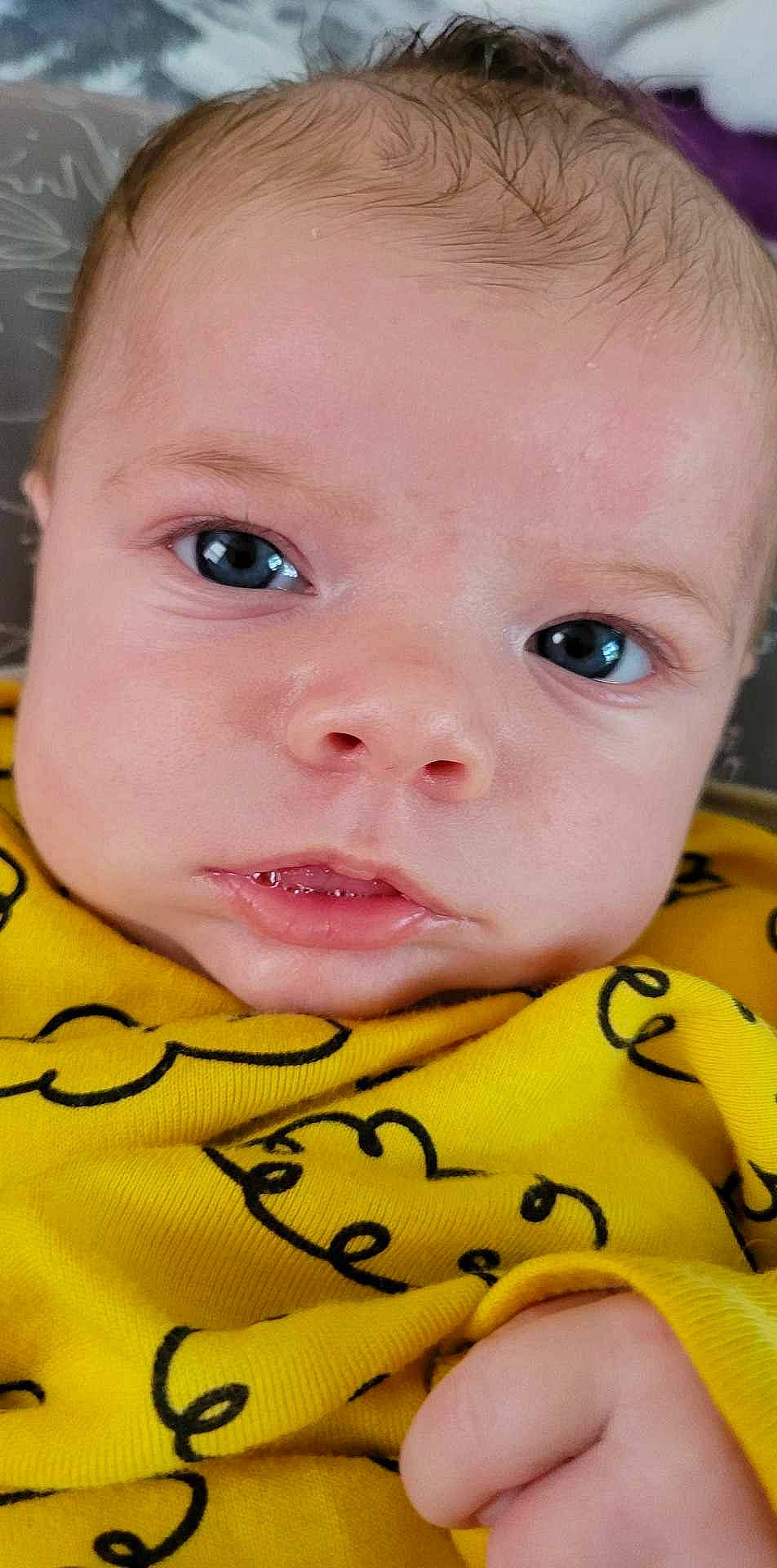 Nova Mae is registered to the contest to win money with this photo: baby, baby_toddler_clothing, cheek, chin, ear, eye, eyebrow, eyelash, facial_expression, finger, forehead, gesture, hairstyle, happy, iris, lip, mouth, nose, person, skin