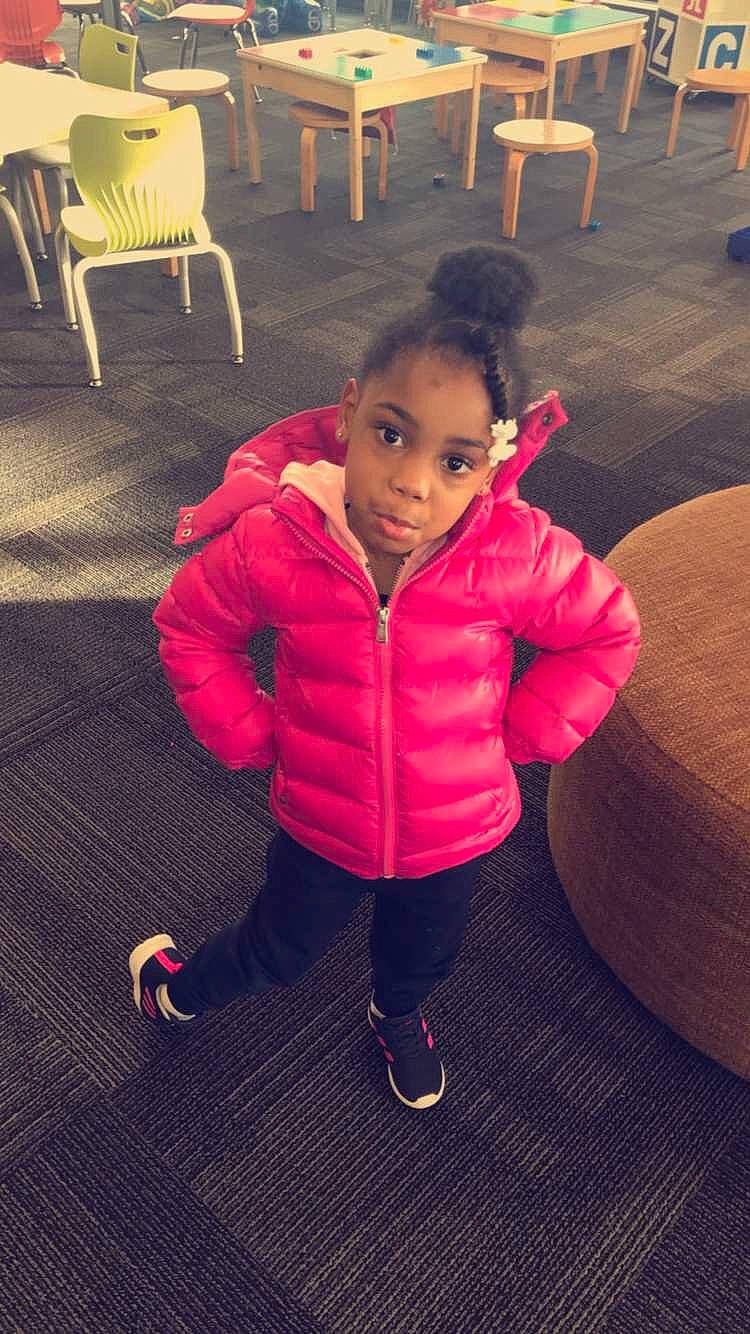 Catalina joined the competition — help win amazing prizes! child, cool, face, footwear, fun, happy, head, jacket, outerwear, people, person, pink, play, red, shoe, skin, sky, smile, standing, toddler