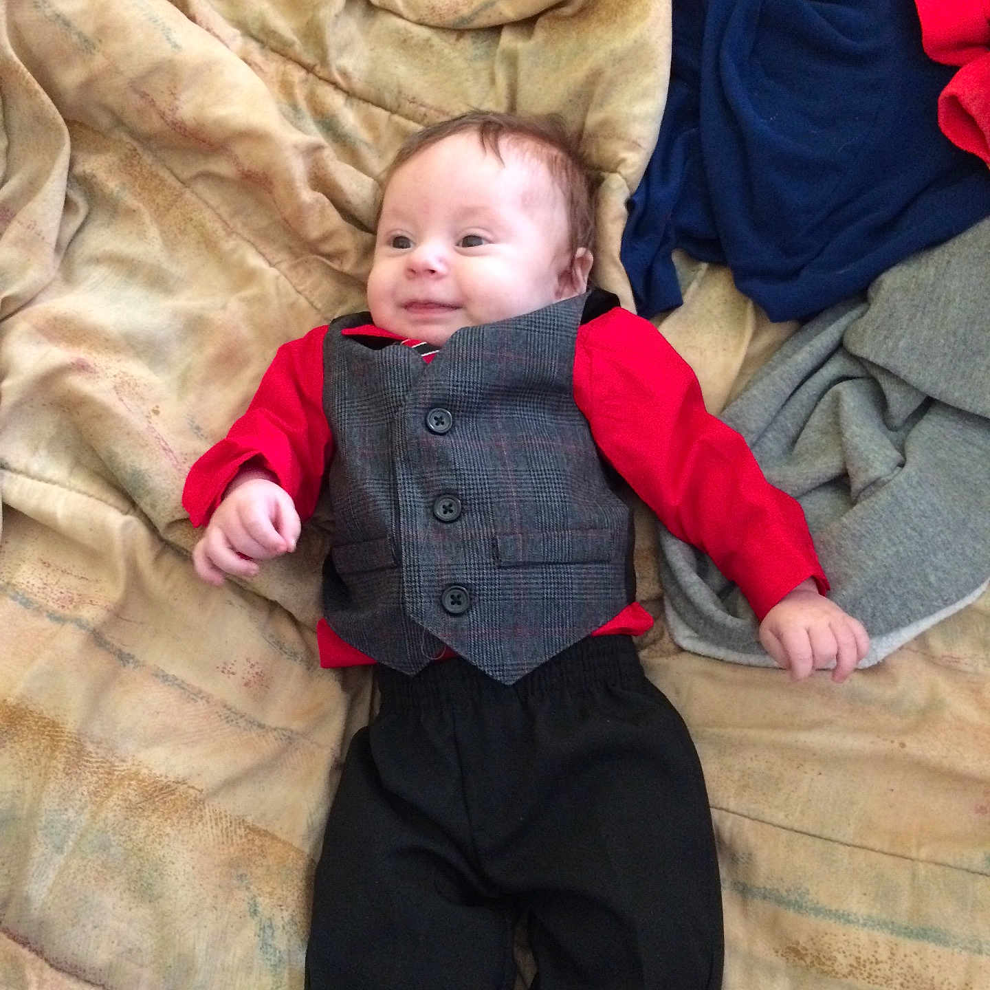 Abraham is registered to the contest to win money with this photo: child, day, fun, girl, leg, nap, play, product, red, sleep, textile, toddler