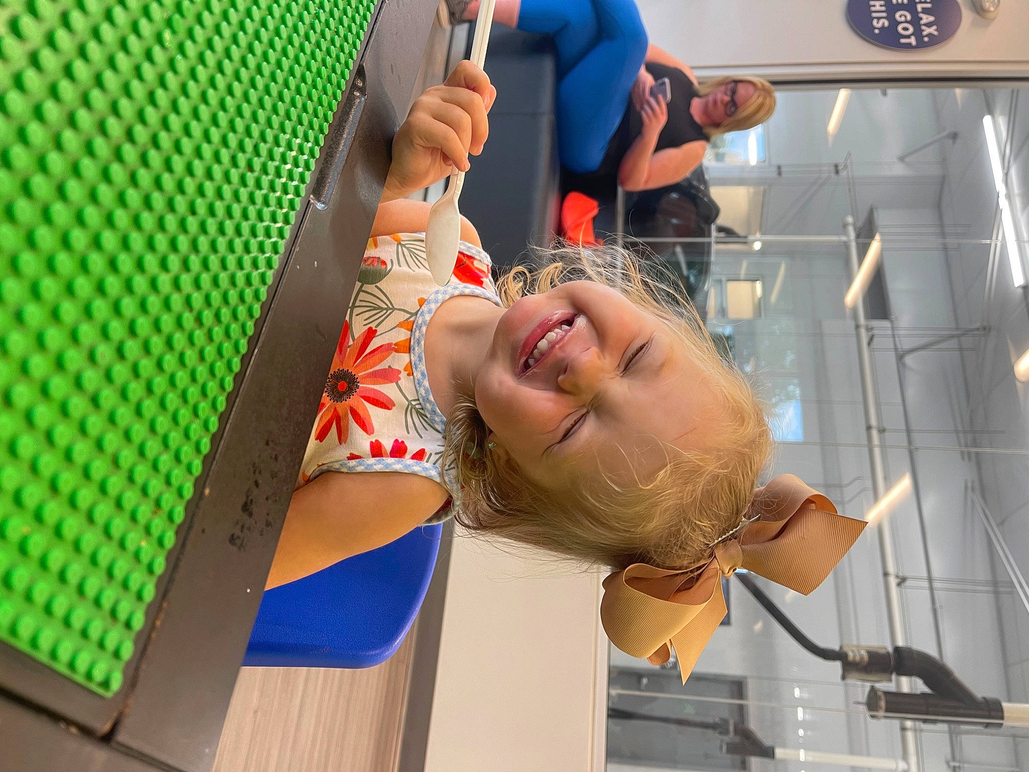 Charleigh joined the competition — help win amazing prizes! child, elbow, fun, joy, leisure, mesh, net, pattern, person, recreation, room, smile, t_shirt, vacation