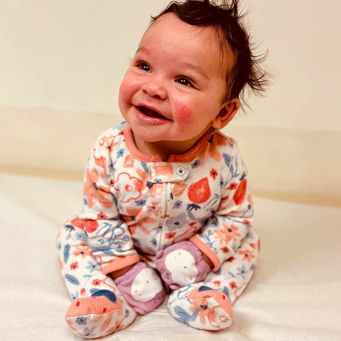 Ettalin joined the competition — help win amazing prizes! baby, babylaughing, bodypart, clothing, crying, face, finger, hand, happy, head, laughing, newborn, pajamas, person, photography, portrait, sad, sitting, smile