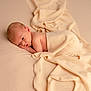 Nathanaël participe au concours pour gagner de l'argent avec cette photo : baby, newborn, blanket, soft, beige, cream, texture, lying_down, peaceful, infant, skin, portrait, cute, sleepy, small, child, resting, cozy, indoors, warm