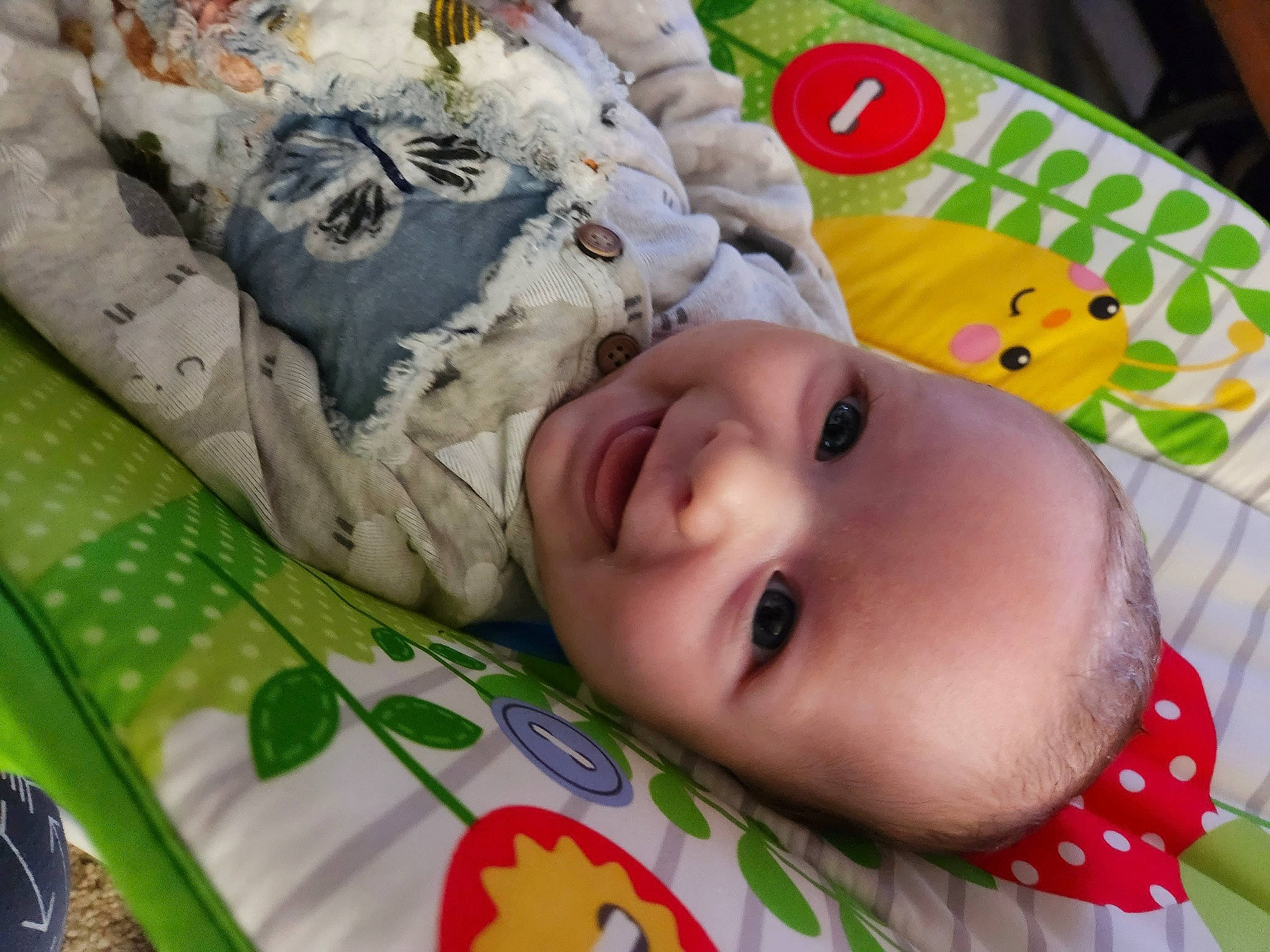 Aubrey is registered to the contest to win money with this photo: baby, baby_products, baby_safety, baby_toddler_clothing, bedding, cheek, child, comfort, eyelash, grass, happy, iris, linens, pattern, person, product, room, skin, smile, textile