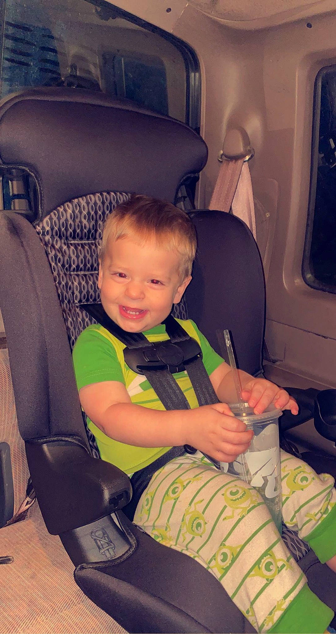 Kody joined the competition — help win amazing prizes! arm, auto_part, automotive_design, baby, car_seat, car_seat_cover, chair, child, comfort, finger, hair, hairstyle, human_body, lap, motor_vehicle, person, product, smile, tints_and_shades, toddler