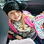 accessories, bag, cap, child, clothing, coat, cushion, face, female, girl, glove, handbag, happy, hat, head, homedecor, person, photography, portrait, smile