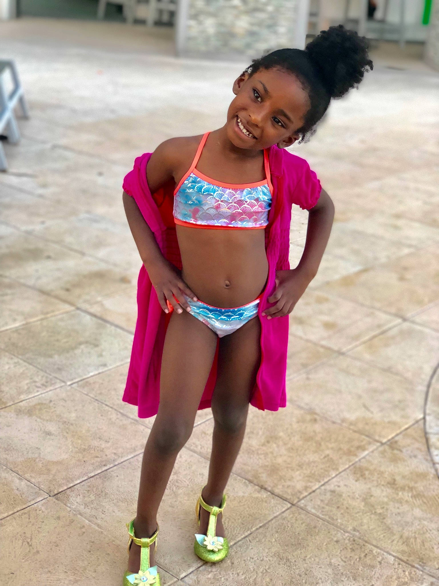 Bella joined the competition — help win amazing prizes! abdomen, black_hair, carnival, child, fashion, footwear, human_leg, joy, lady, leg, magenta, person, photography, pink, shoe, smile, style, summer, thigh, trunk