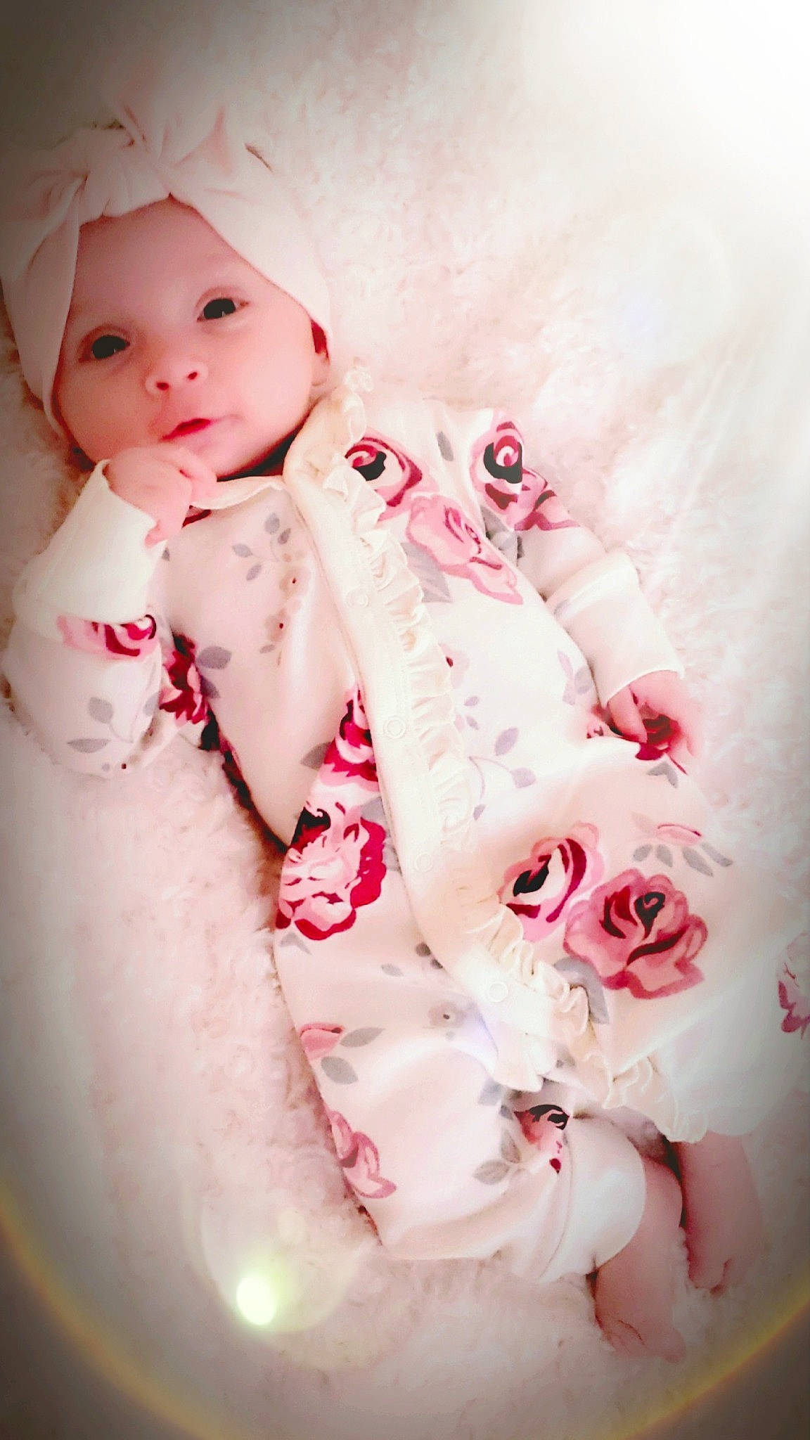 Milli is registered to the contest to win money with this photo: baby, cheek, child, flesh, headwear, lip, nose, person, pink, skin, smile, toddler