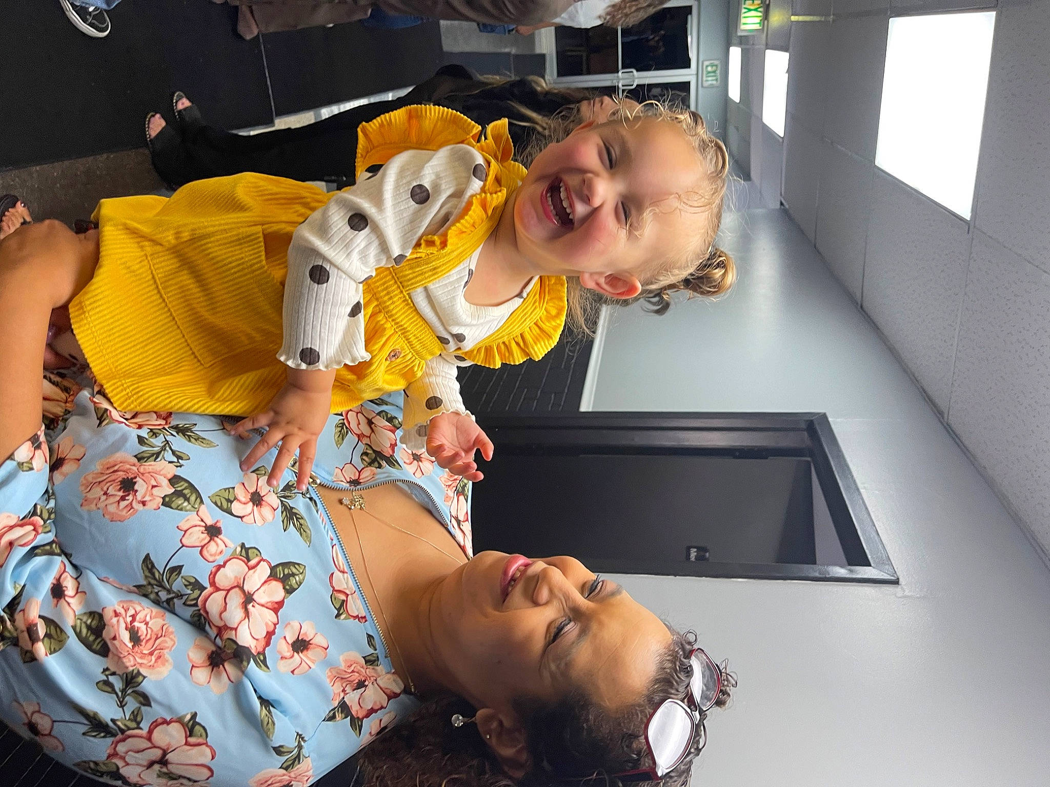 Caroline joined the competition — help win amazing prizes! child, comfort, elbow, event, eyewear, fashion_design, fun, happy, hat, human_leg, joint, joy, leisure, mouth, person, room, sitting, smile, t_shirt, thigh