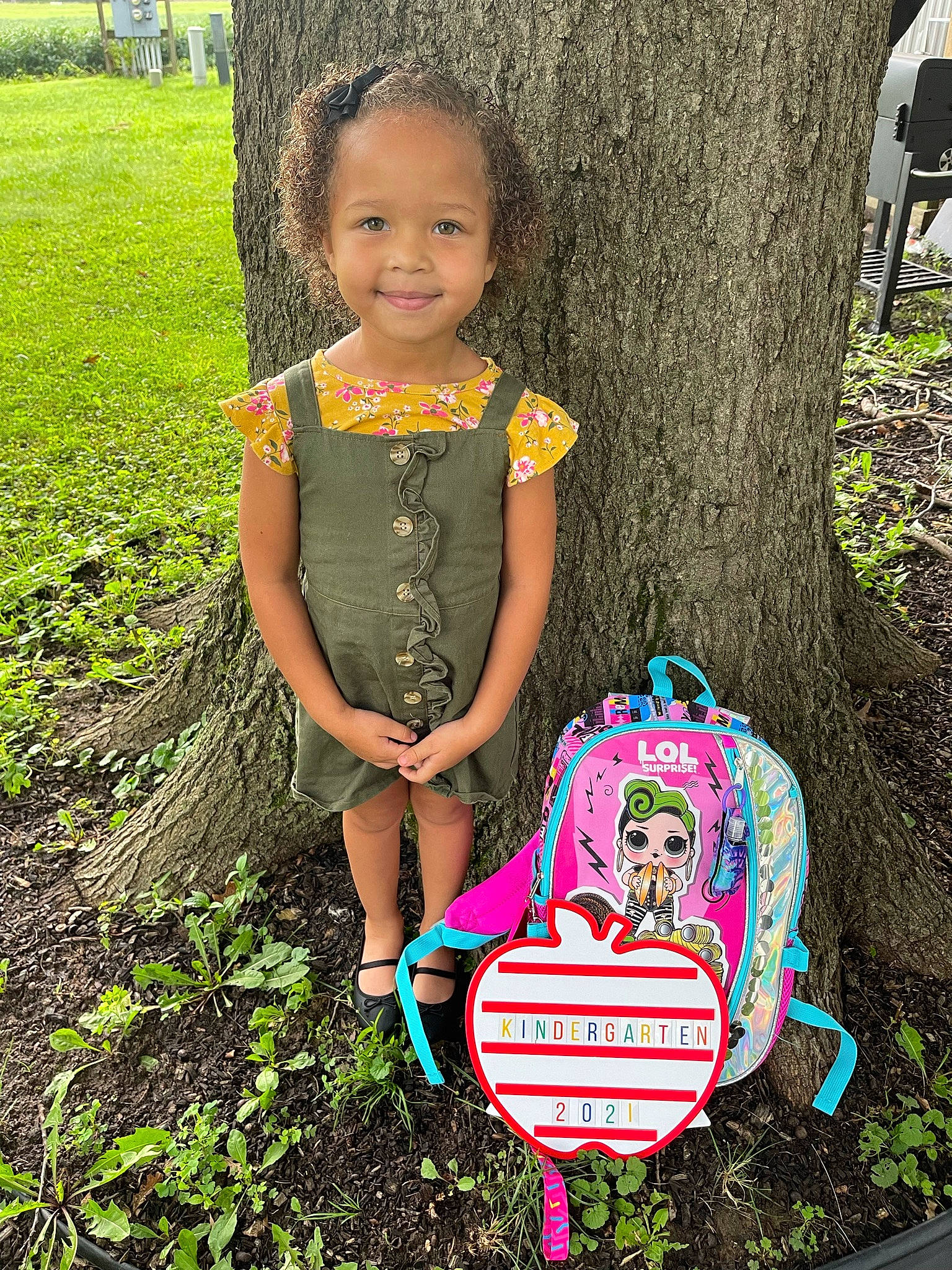 Kahlia joined the competition — help win amazing prizes! baby_toddler_clothing, botany, eye, grass, green, groundcover, happy, head, joy, leaf, leisure, magenta, people_in_nature, person, photograph, pink, plant, recreation, smile, toddler