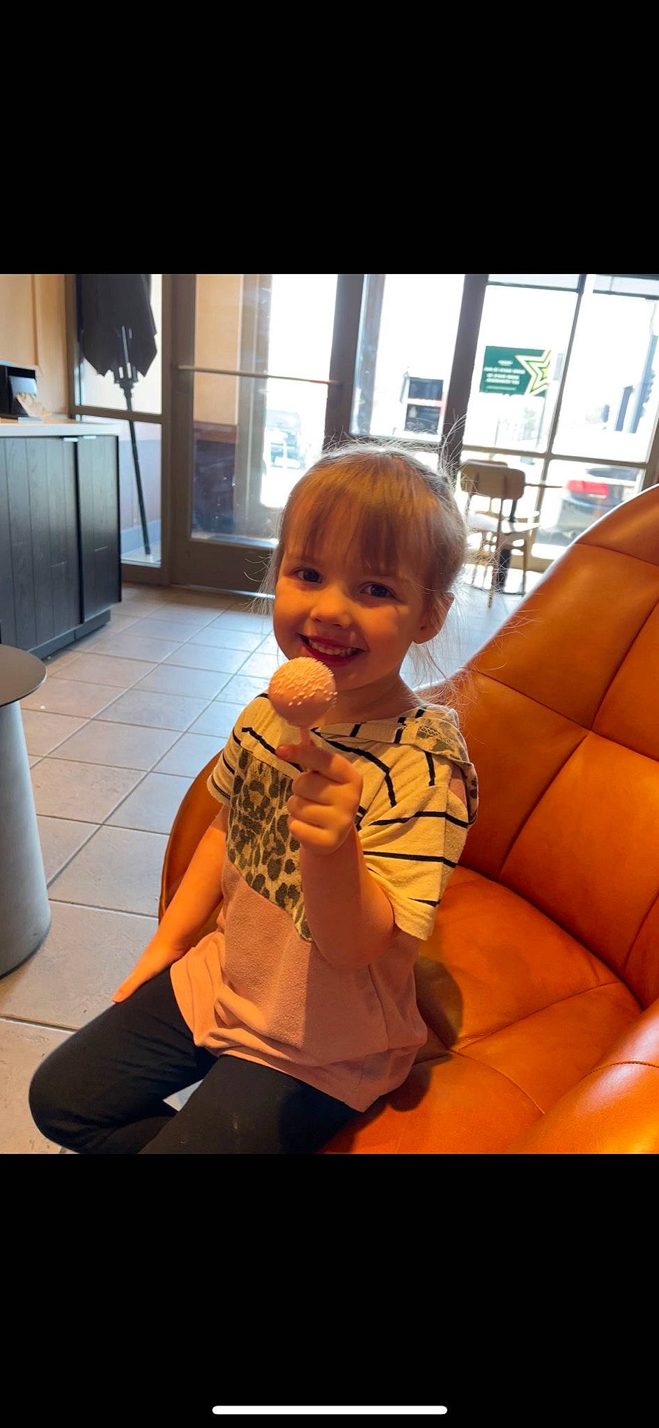 Kinley joined the competition — help win amazing prizes! baby, blond, child, comfort, couch, floor, flooring, fun, hairstyle, human_leg, joy, knee, leisure, person, room, sitting, studio_couch, thigh, thumb, toddler