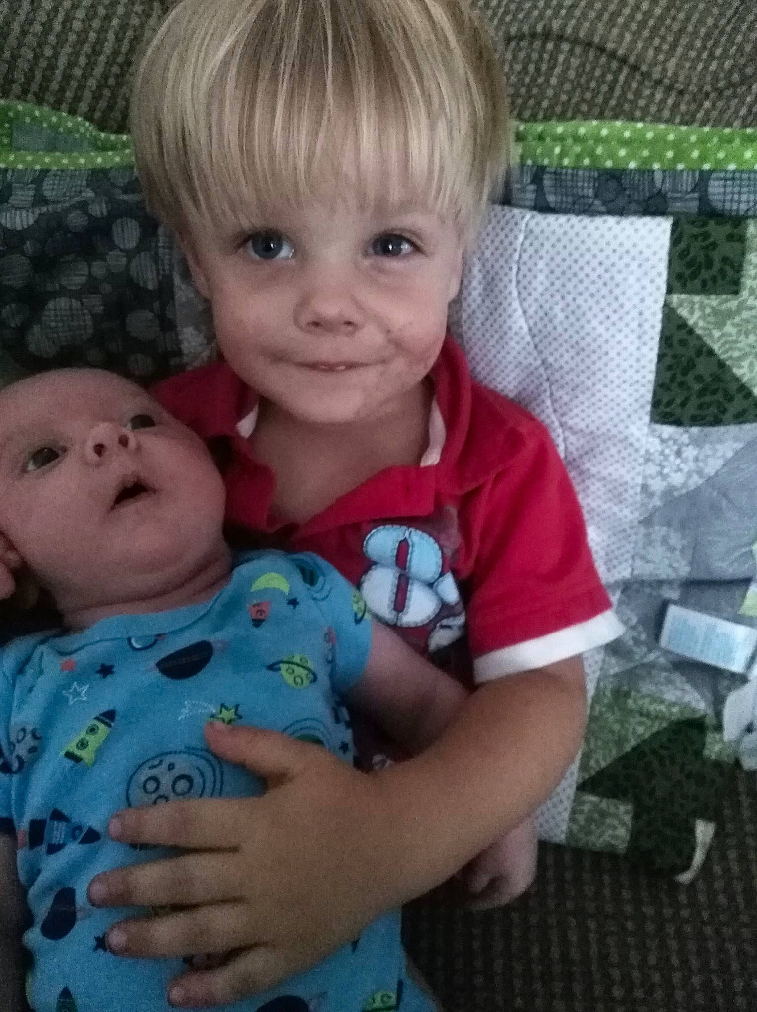 Kaylon joined the competition — help win amazing prizes! blond, boy, cheek, child, day, eye, face, hair, head, human_hair_color, infant, iris, mouth, nose, organ, person, play, product, skin, smile