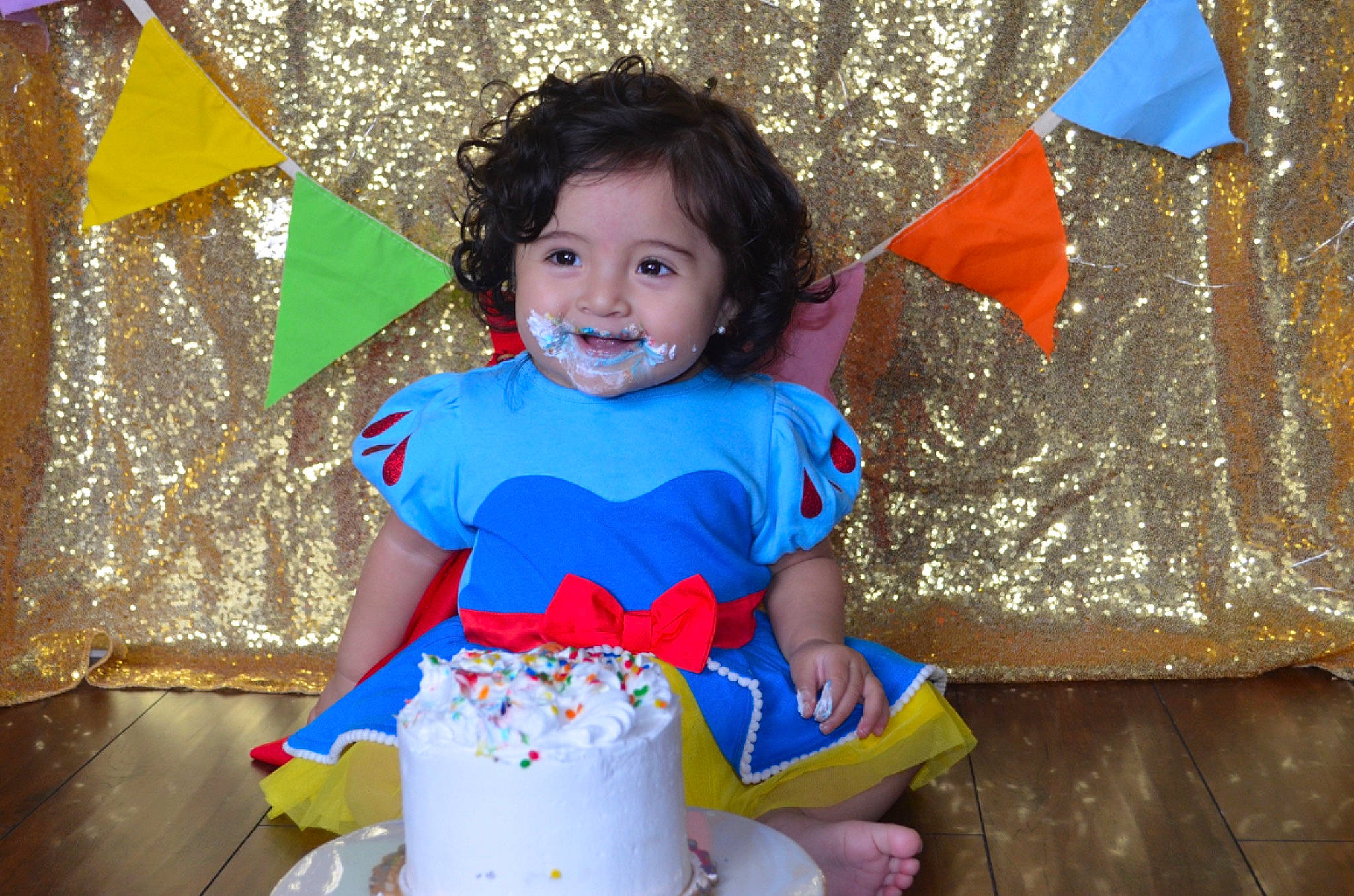 Emiliana joined the competition — help win amazing prizes! birthday, child, costume, fun, joy, party, party_hat, party_supply, person, play, smile, toddler