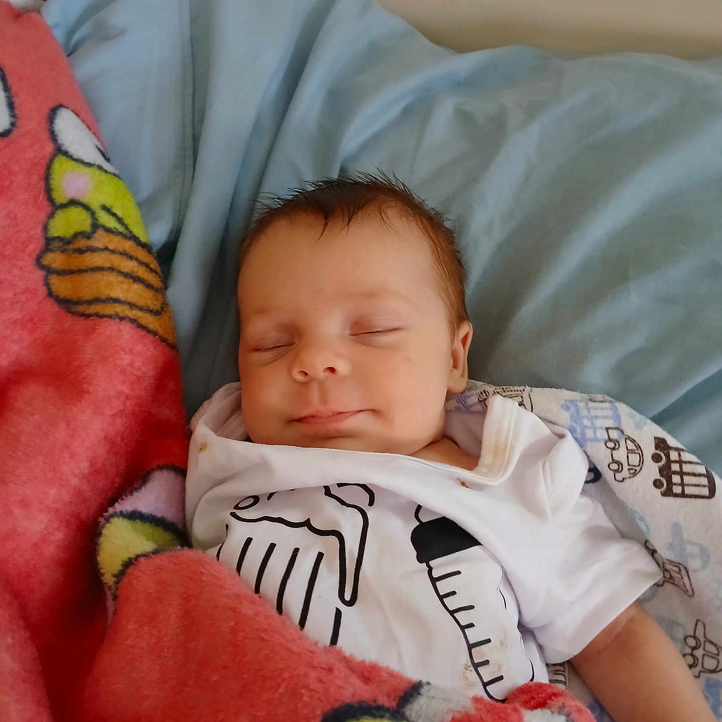 Haken joined the competition — help win amazing prizes! baby, sleeping, blanket, pillow, infant, cute, indoors, child, peaceful, clothing, bed, resting, cartoon, soft, comfort, person, toddler, cute_baby, nap, cozy