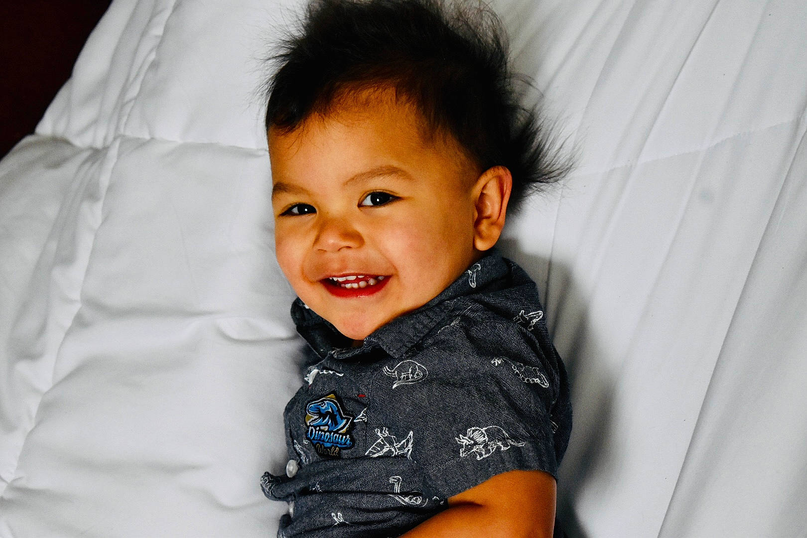 Josiah joined the competition — help win amazing prizes! arm, baby, baby_toddler_clothing, beauty, cheek, child, collar, comfort, eyelash, face, flash_photography, gesture, happy, joy, nose, person, skin, sleeve, smile, t_shirt